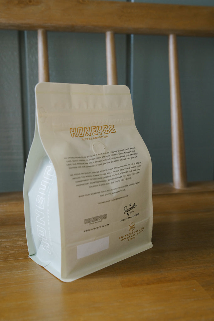 HoneyCo Coffee Compostable Packaging
