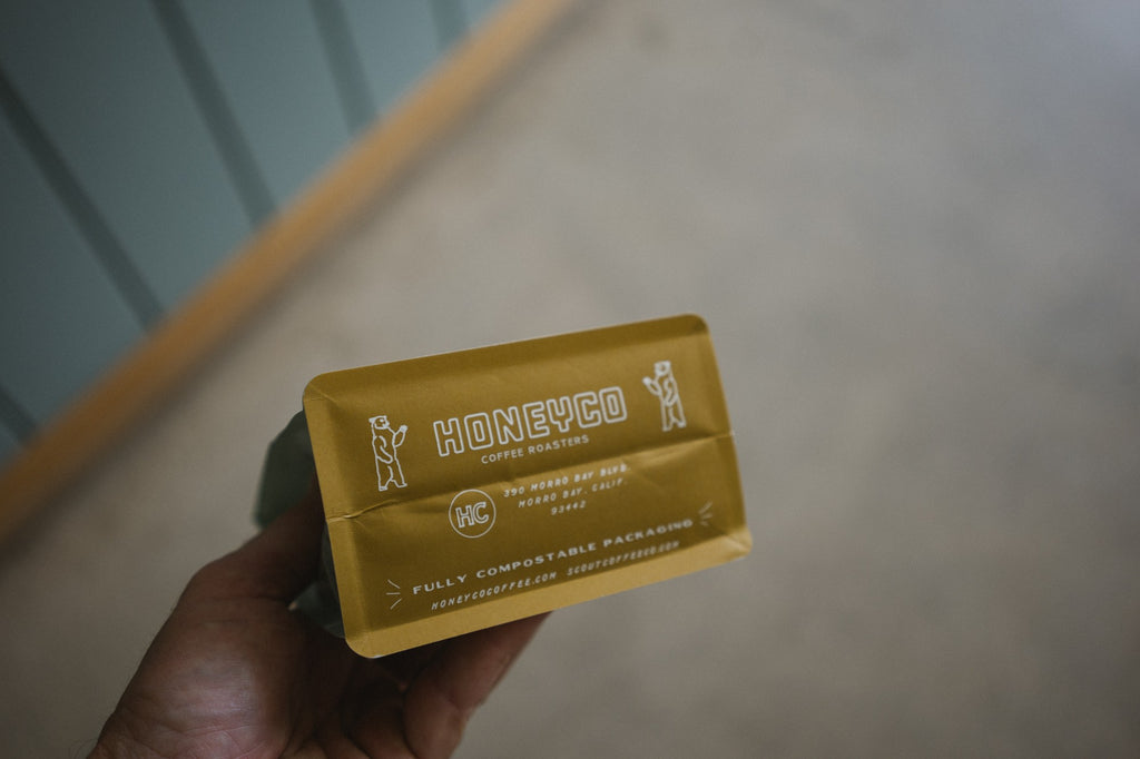 Fully compostable HoneyCo packaging