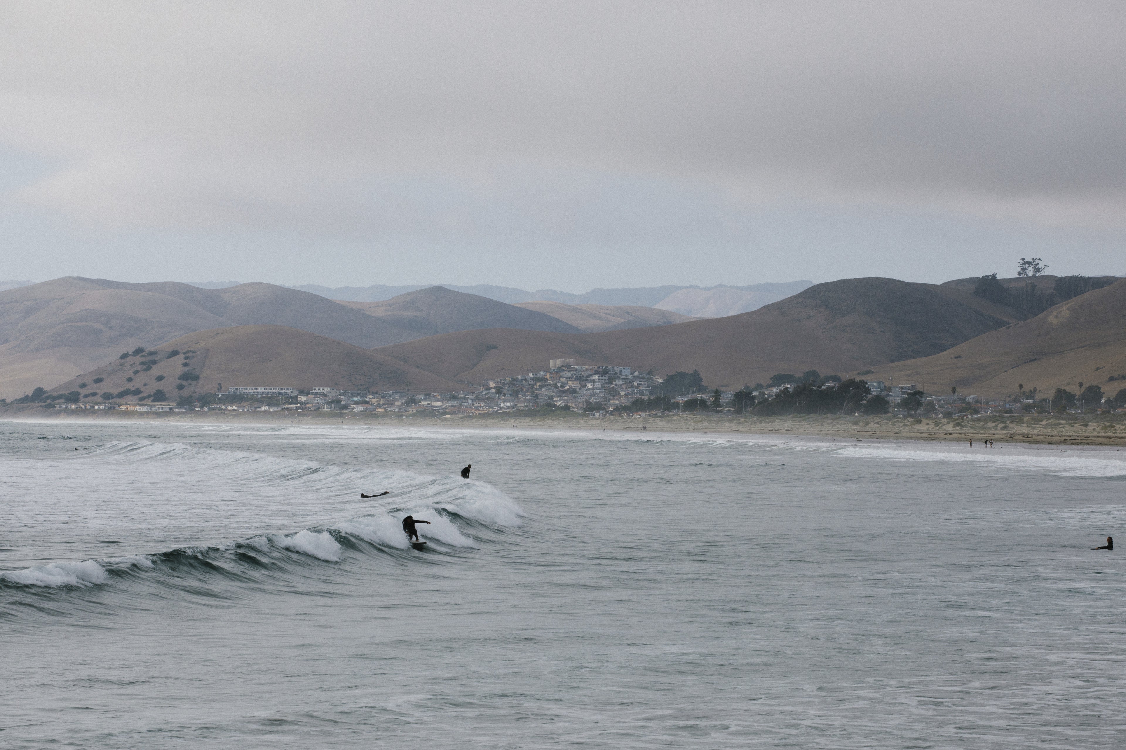 Surf off Morro Bay, California