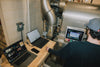 Logging a roast batch as it runs at the HoneyCo roastery